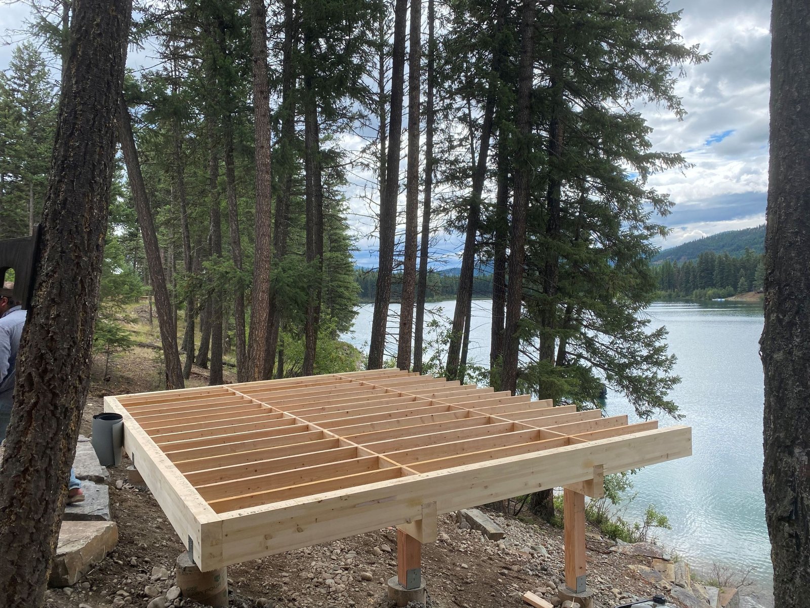 Before photo of deck repair project in Kalispell MT